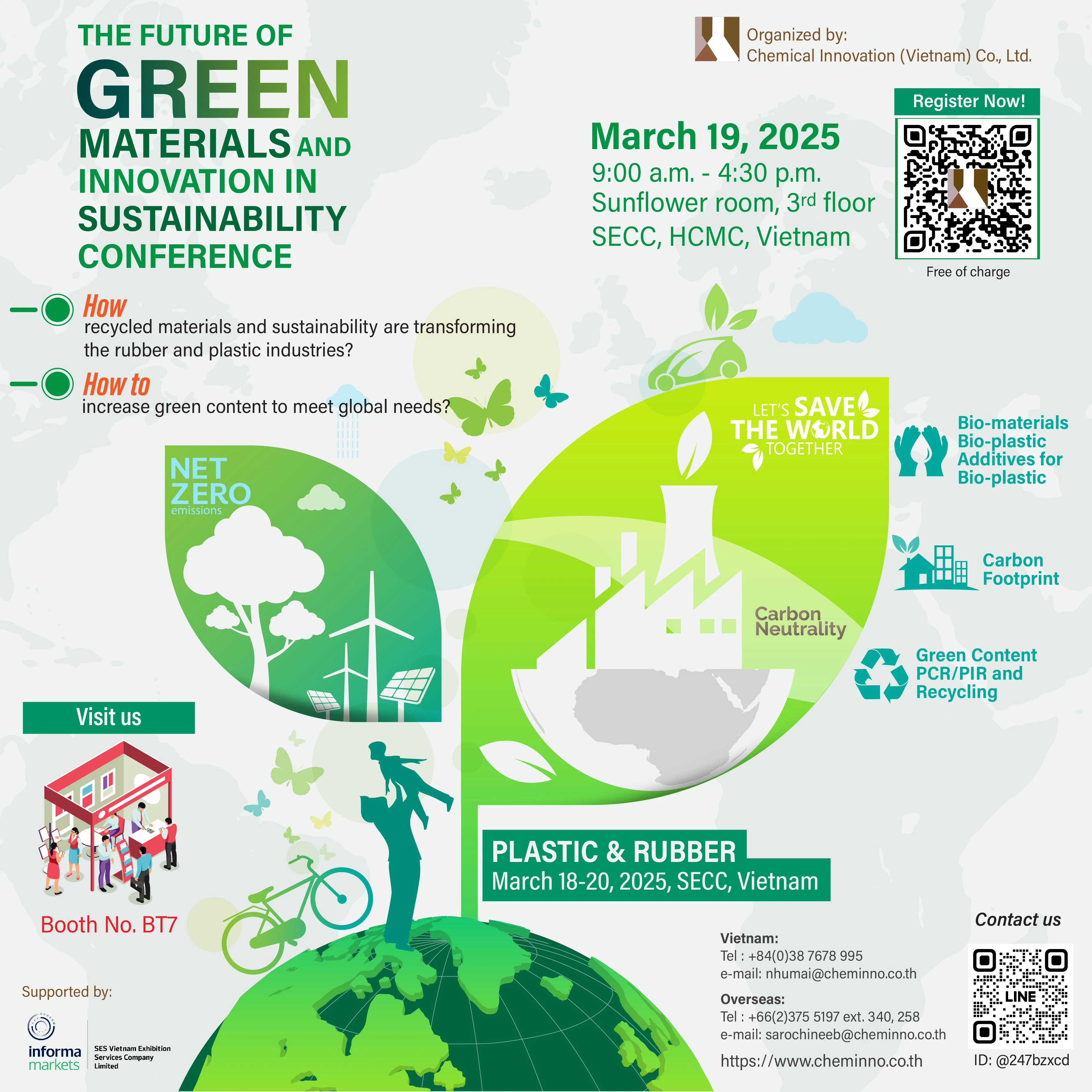 กลุ่มบริษัทอินโนเวชั่นร่วมโชว์นวัตกรรม Green Content ในงาน Plastic &amp; Rubber Vietnam 2025
