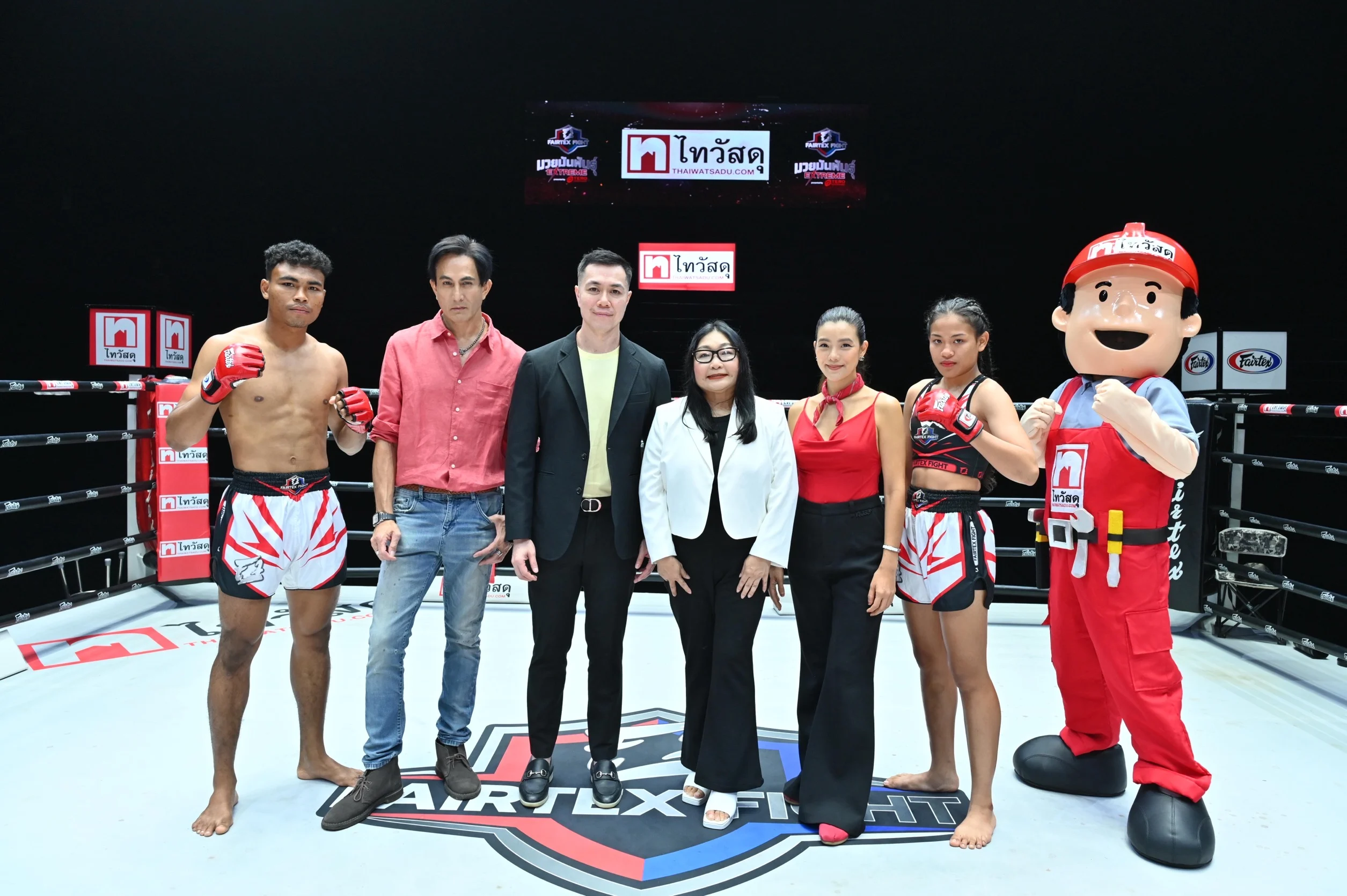 เมื่อเซเลบตัวจริง พีท ทองเจือ – ป้อ ปุญญพัตน์ ร่วมการันตี Fairtex Fight Thaiwatsadu Champions Tournament Season 3 เผยมุมมองกีฬามวยไทย เข้าถึงทุกเจนฯ สะท้อนพลังศิลปะมวยไทยสู่ระดับโลก