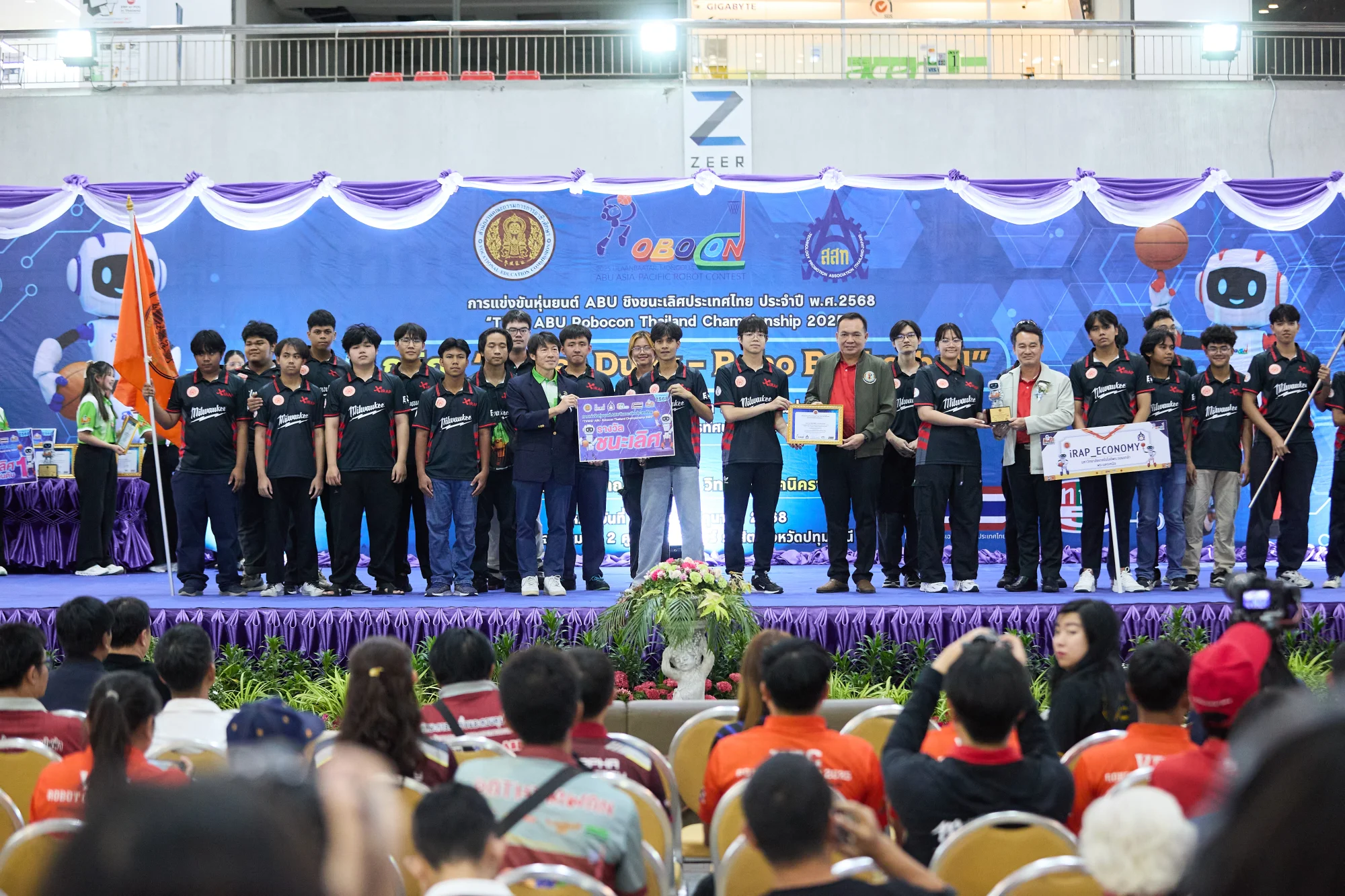 ทีมหุ่นยนต์ iRAP_economy คว้ารางวัลชนะเลิศ จากการแข่งขันหุ่นยนต์ ABU ชิงชนะเลิศประเทศไทย ประจำปี 2568