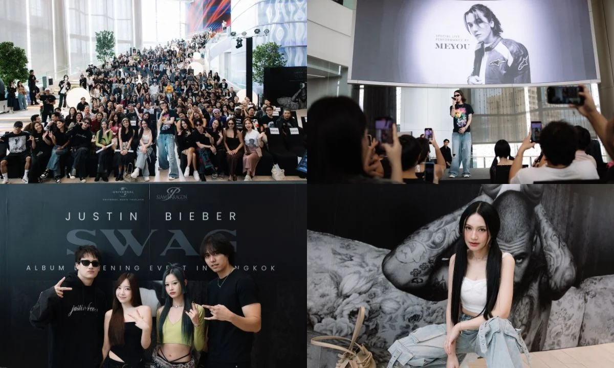 ทั้งสนุกทั้งอบอุ่น! รวมตัว Thai Beliebers หนาแน่น ฟังเพลงเพราะ ๆ ลุ้นรับของรางวัลจุก ๆ ในงาน Universal Music Thailand - Justin Bieber 'SWAG' Album Listening Event In Bangkok