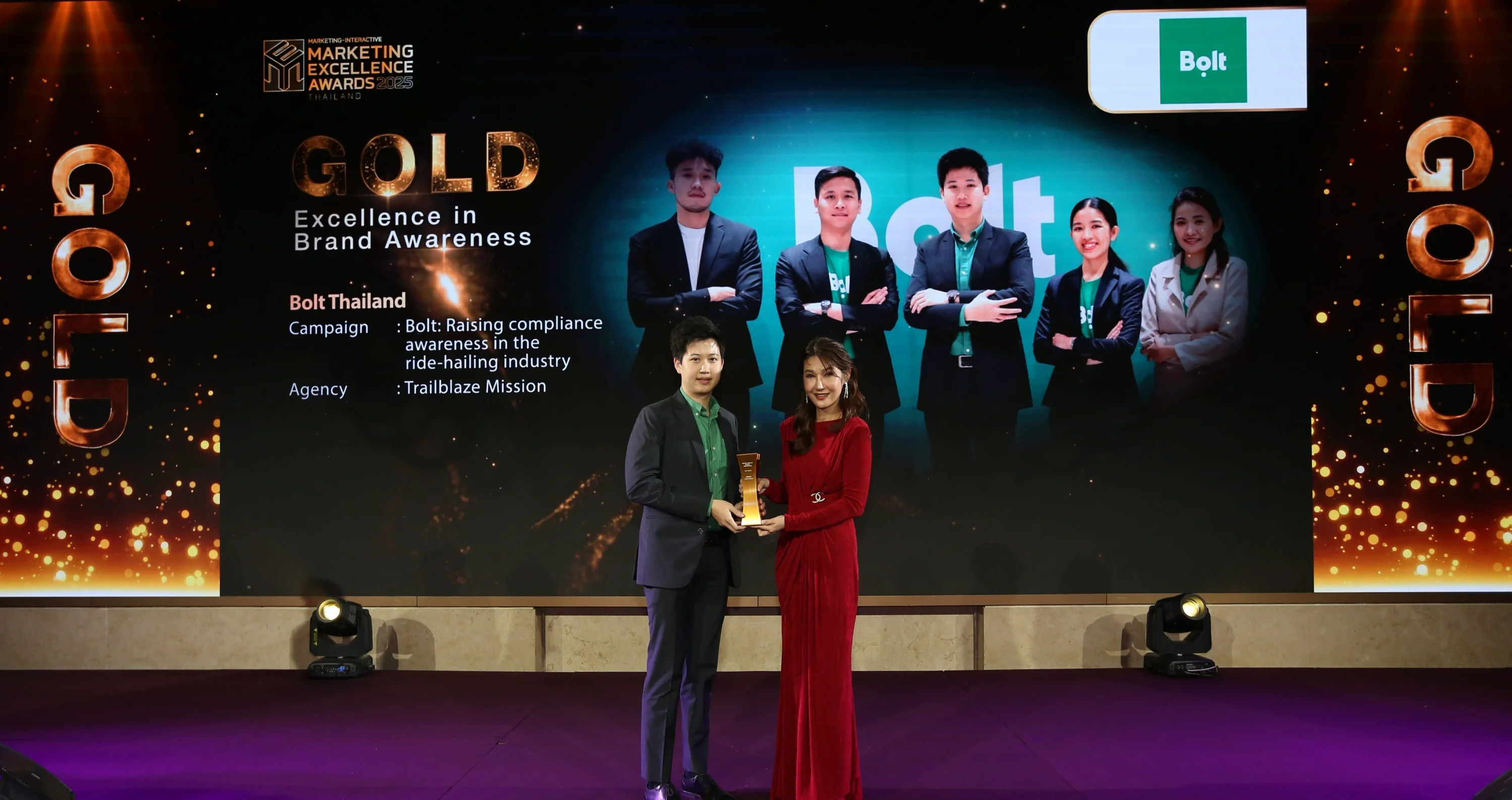 Bolt Thailand Wins Gold at Marketing Excellence Awards for Raising Compliance Awareness in Ride-Hailing
