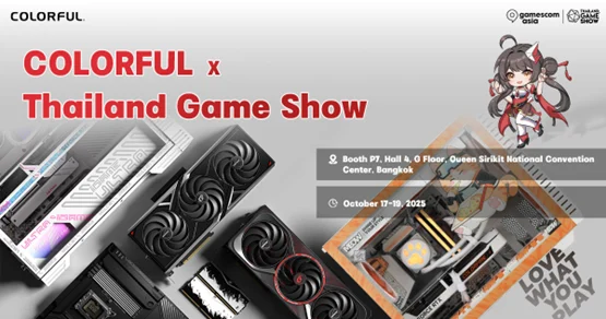 COLORFUL เข้าร่วมงาน Gamescom Asia x Thailand Game Show 2025